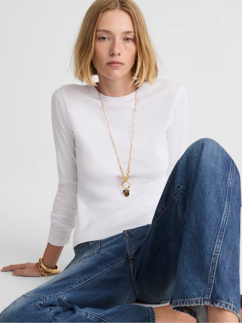 NEW…Madewell Long-Sleeve Crewneck Top
